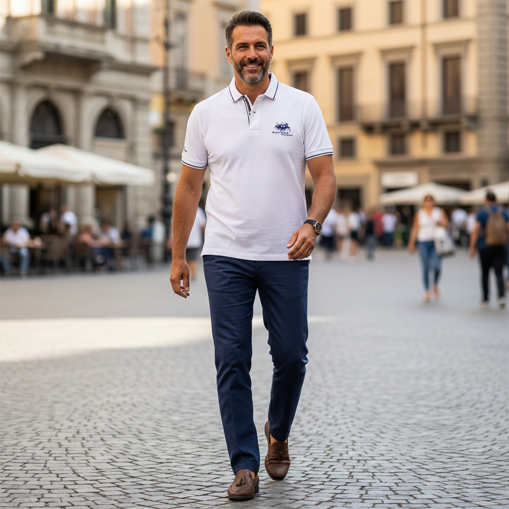 Maglia Polo Club - 100% cotone rasatello